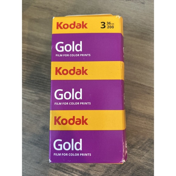 Kodak Gold 200 35mm Film 4 Pack 36 Exposures 3 Pack Color 12 Total Rolls New - Picture 2 of 4
